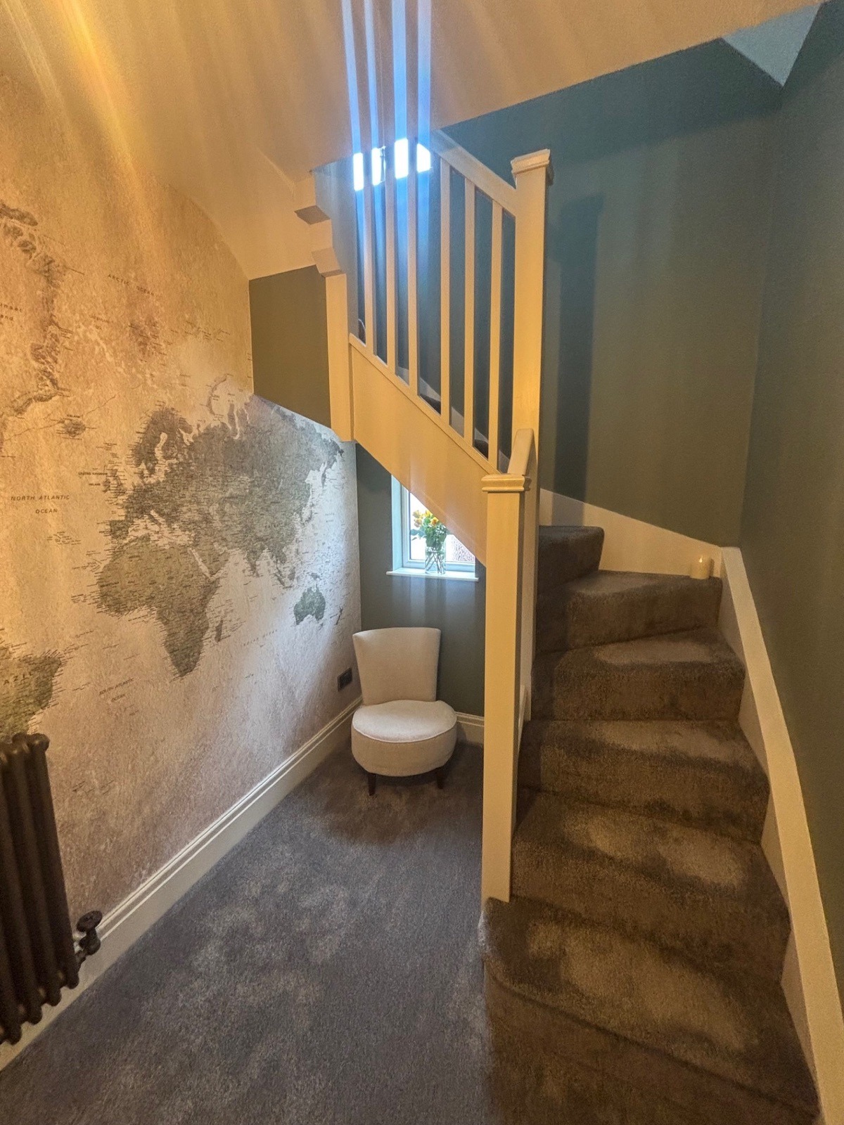 New staircase and landing